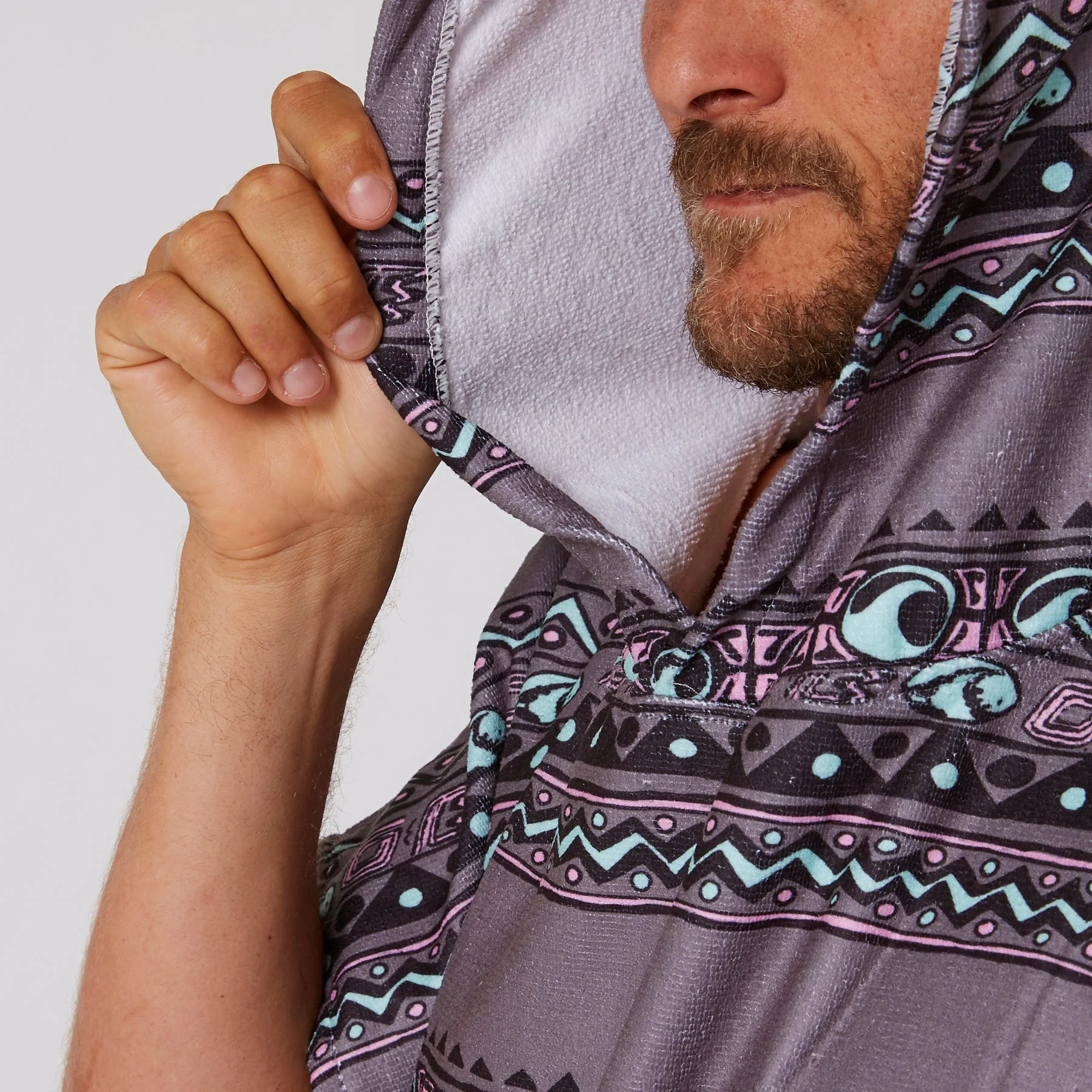Mens Digital Hooded Poncho - Image 6