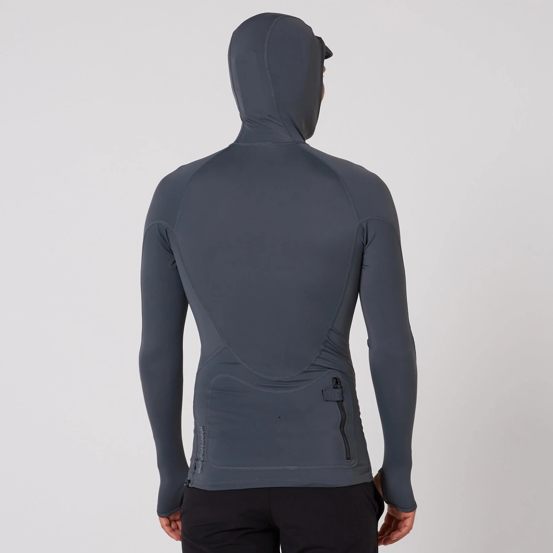 Mens Tropic Hooded Long Sleeve Rash Shirt - Image 6