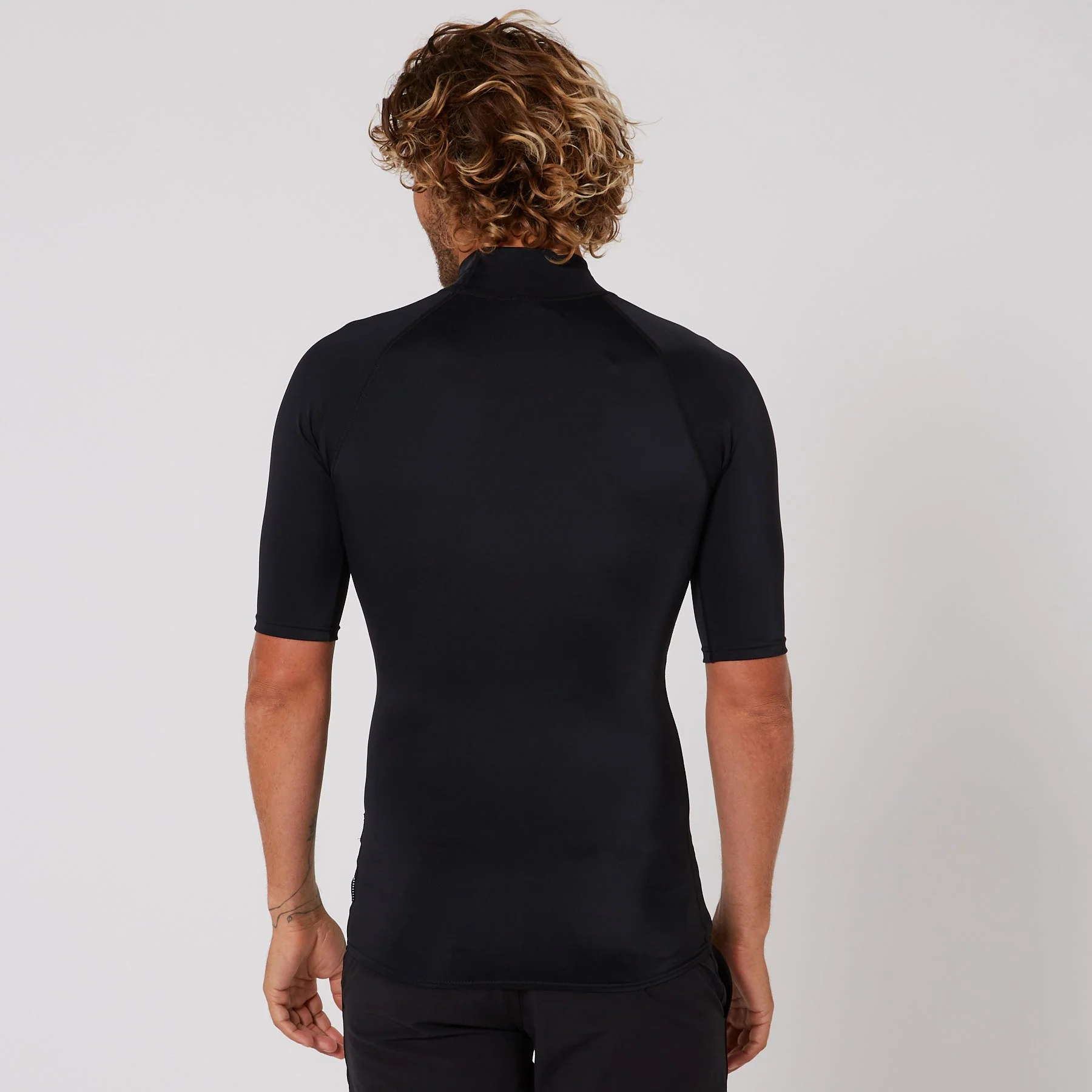 Mens Script Short Sleeve Rash Shirt - Image 3